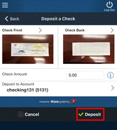 How to deposit a check using mobile deposit